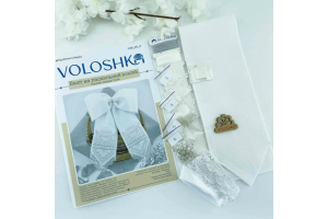 Набір для вишивання нитками великоднього банта на кошик VMB_001_R